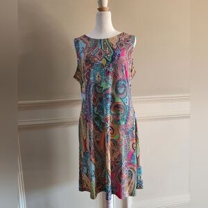 Tommy Hilfiger Paisley Sleeveless Dress Size 10